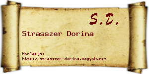 Strasszer Dorina névjegykártya