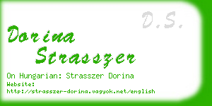dorina strasszer business card